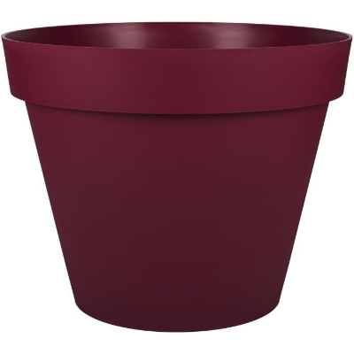 EDA Pot de fleur rond TOSCANE - 76 L - Ø 59 x H.47 cm - Rouge bourgogne