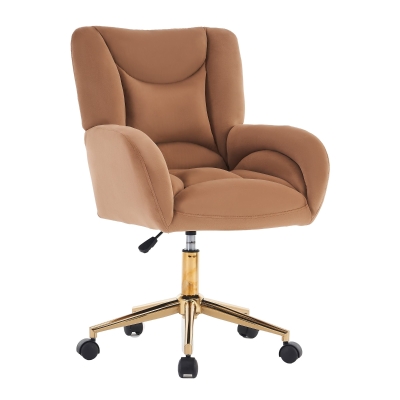 Chaise pivotante réglable en hauteur, Marron