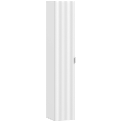 HOMCOM Hängender Badezimmerschrank mit Verstellbaren Regalen und Soft-Close-Schließung, 30x31,5x160 cm, Weiß