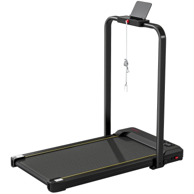 SPORTNOW Tapis Course Pliable 2 en 1 2.0HP LED Télécommande Noir