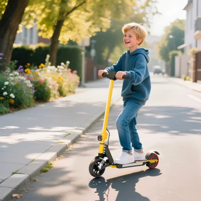 Electric Scooter 78L x 32W x 92Hcm Gold Tone