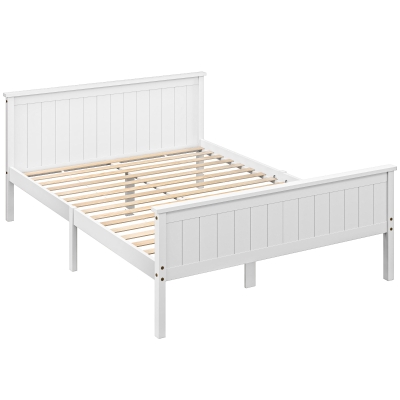 HOMCOM Telaio letto 210x148x82cm Bianco