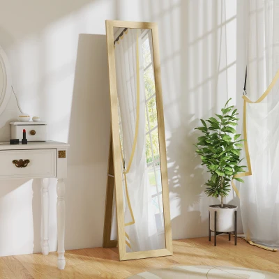 HOMCOM Full-Length Mirror Natural 37x157cm
