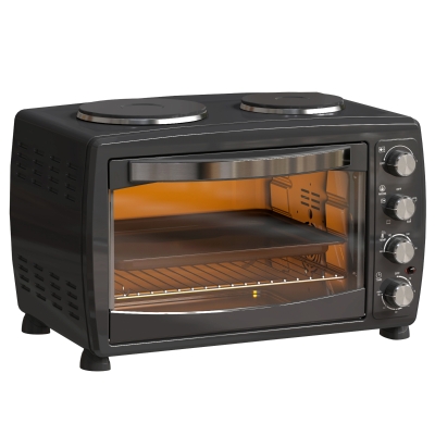 Toaster Oven 54W x 38.5D x 35.5Hcm Black