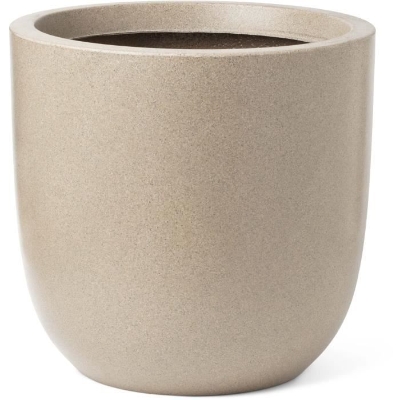 CAPI EUROPE Pot de fleurs WASTE SMOOTH NL - 35x34 cm - Terrazzo beige - Écologique