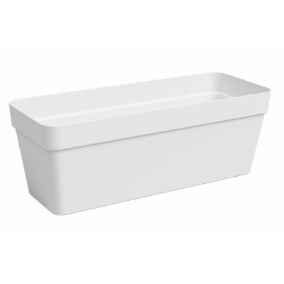 ARTEVASI Jardiniere CAPRI - Rectangulaire - Plastique - Blanc L49,9 x P20 x H18,1cm