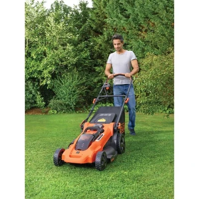 Tondeuse sans fil + 2 batterie 2Ah + chargeur - BLACK&DECKER - CLMA4820L2-QW - 36V - 48cm - Mulching, éjection latérale ou bac 50L