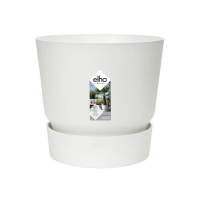ELHO Pot de fleur GREENVILLE - Ø 47 x H 44,1 cm - 100% recyclé - Blanc
