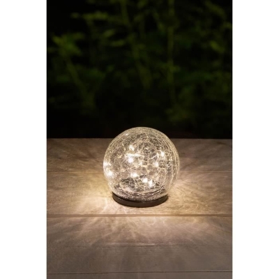 Sphere solaire GALIX - Effet verre brisé - Ø 10 cm - 15 LED blanches