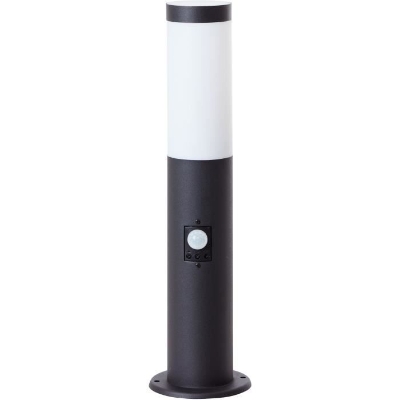 Potelet extérieur avec détecteur de mouvement DODY E27 - BRILLIANT - Noir - Certification IP44