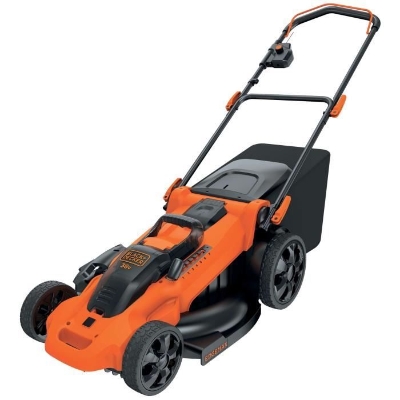 Tondeuse sans fil + 2 batterie 2Ah + chargeur - BLACK&DECKER - CLMA4820L2-QW - 36V - 48cm - Mulching, éjection latérale ou bac 50L