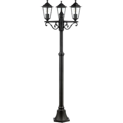 Lampadaire extérieur 3L CARLEEN - BRILLIANT - noir - métal/verre - 200x61cm - IP44