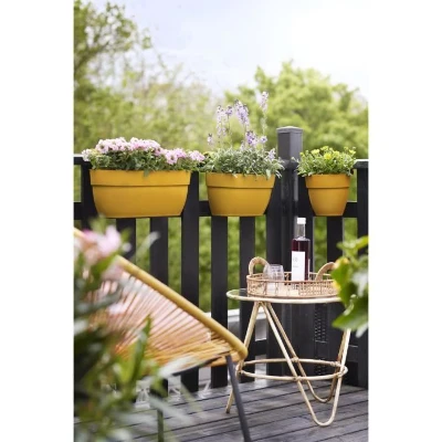 ELHO Balconniere Vibia Campana Easy Hanger Large -  7,5 L - 46 x 24 x 26,5 cm - Jaune miel