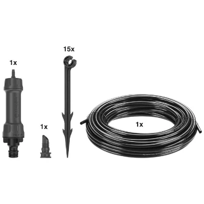 GARDENA Kit complet arrosage goutte-a-goutte taille S Micro-Drip – Arrosage ligne 100m max – Systeme auto-nettoyant - (13010-20)