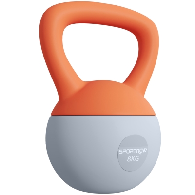 Kettlebell 19W x 19D x 28Hcm Orange and Grey