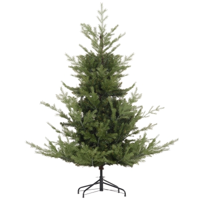 HOMCOM Christmas Tree, Artificial Fir, realistic look, quick assembly, Plastic, Green, 100 x 100 x 150cm