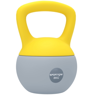 Kettlebell 19W x 19D x 28Hcm Yellow and Grey