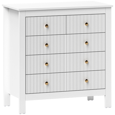 Chest of Drawers 79W x 39.5D x 81Hcm White