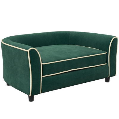 Canapea pentru Câini, 79x56x35 cm, Verde Închis