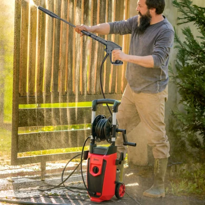 Outsunny Pressure Washer 150-Bar with Accessories Red/Black
