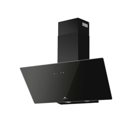 Hotte décorative inclinée - CONTINENTAL EDISON - CEHDI90B - A +++ - L90 cm - Noir