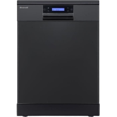 Lave-vaisselle pose libre BRANDT LVC144IB - 14 couverts - Induction - L60cm - 44dB - Classe C - Noir