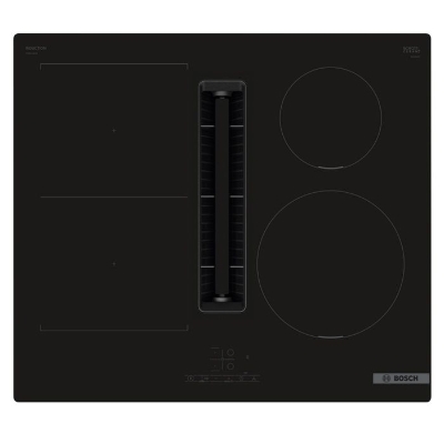 Bosch Table de cuisson aspirante induction 60cm 4 foyers 7400w noir - PVS611B16E