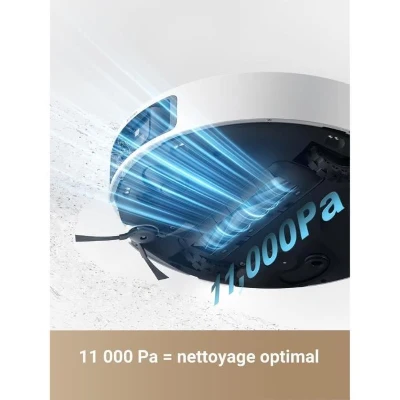 DREAME L40 Ultra Robot Aspirateur Laveur avec Serpilliere Amovible et relevable - Brosse latérale Extensible et relevable -11 000 Pa