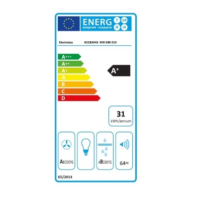Plaque de cuisson aspirante a induction - ELECTROLUX - 4 foyers - 78 x 52 cm - KCC83443