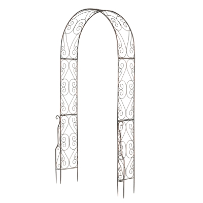 Outsunny Arco para Roseiras em Metal Epóxi 120x30x226 cm Bronze