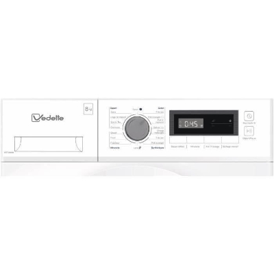 Seche-linge pompe a chaleur VEDETTE VSF318HW - 8 kg - L60cm - Blanc