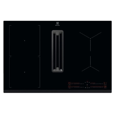 Plaque de cuisson aspirante a induction - ELECTROLUX - 4 foyers - 78 x 52 cm - KCC83443