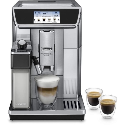 Machine expresso automatique avec broyeur - DELONGHI - PrimaDonna Elite ECAM 650.75.MS - Inox