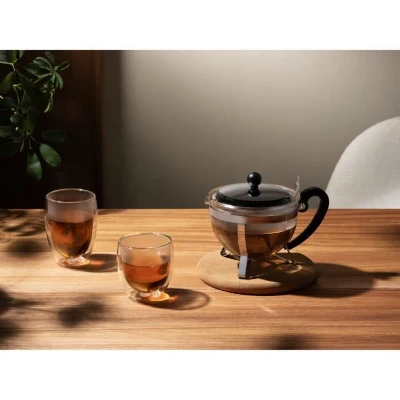 Théiere - BODUM - Chamboard - Tamis en inox - 1 l - Brillant