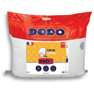 DODO - Couette tempérée 300 g/m² - EOLIA - 240 x 260 cm - Blanc