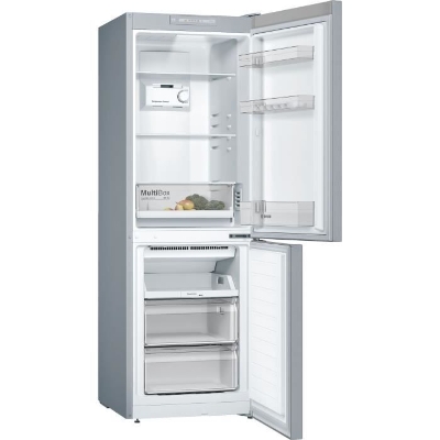 Réfrigérateur combiné - BOSCH - KGN33NLEB - Classe E - 282 L - 176 x 60 x 66 cm - Inox
