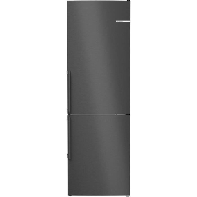 Réfrigérateur combiné - BOSCH - KGN36VXCT - Classe C - 321 L - 186 x 60 x 66,50 cm - Acier brossé noir