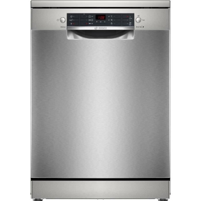 Lave-vaisselle pose libre BOSCH SMS26AI01F SER2 - 12 couverts - Induction - L60cm - 48 dB - Acier brossé anti-traces