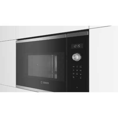 Micro-ondes simple encastrable - BOSCH SER6 - BFL554MS1F - Inox - 25 L - 38,2 x 59,4 x 38,8 cm