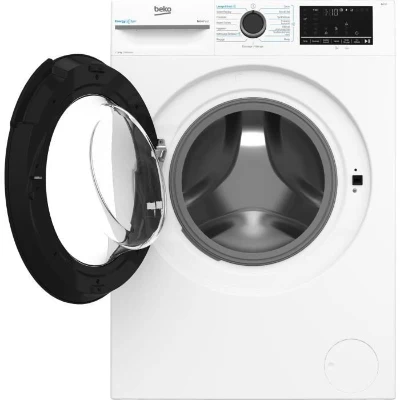 Lave-linge hublot BEKO BM3WFU410211B - 10 kg - Induction - 60 cm - 1200 trs/min - Blanc