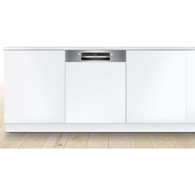 Lave-vaisselle semi-encastrable BOSCH SMI2HTS02E SER2 - 13 couverts - Induction - L60cm - 46 dB - Acier Brossé