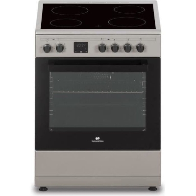 Cuisiniere vitrocéramique CONTINENTAL EDISON CECV60FCS - 4 feux - L58,8 xP61 xH83 cm - Silver