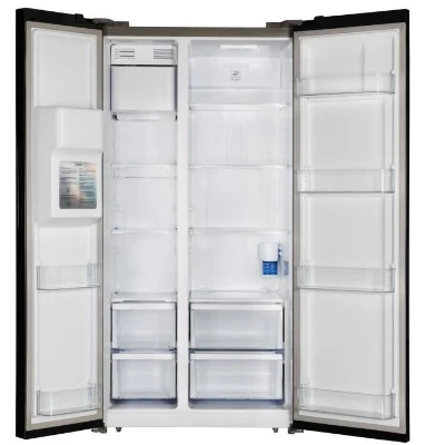 Réfrigérateur américain - CONTINENTAL EDISON - CERANF556B1 - Distributeur eau / glaçons - Classe E - 91,1 x 70,6 x 178 cm - Noir