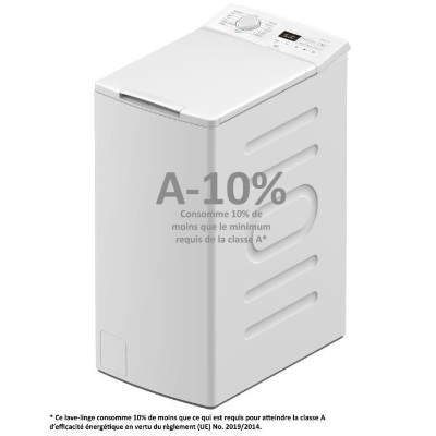 Lave-linge top - CONTINENTAL EDISON CELL712TW - 7 kg - Induction - 40 cm - 1200 trs/min - Blanc