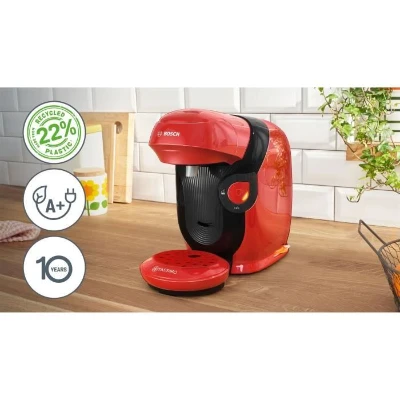 Machine a café multi-boissons - BOSCH - TASSIMO - T11 Style rouge - 1400 W