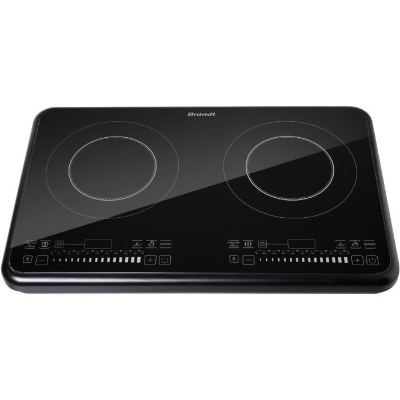 BRANDT TI2FSOFT Table de cuisson posable 2 foyers a induction Noir
