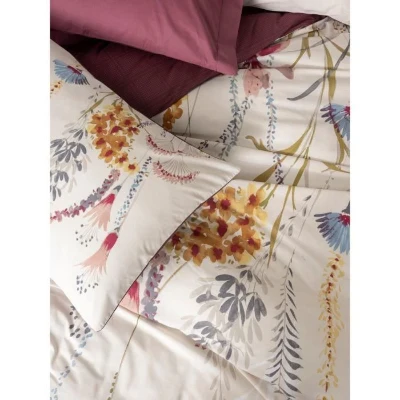 Parure de lit - 1 housse de couette 220 x 240 cm + 2 taies d'oreiller 60 x 60 cm - 100% coton renforcé - Rouge