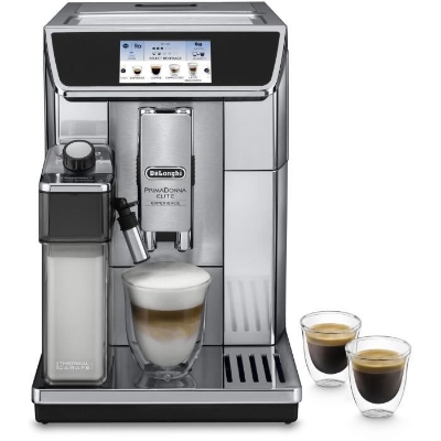 Machine expresso broyeur - DELONGHI PrimaDonna Elite Experience ECAM650.85.MS - Gris - Connecté - Machine a café grains