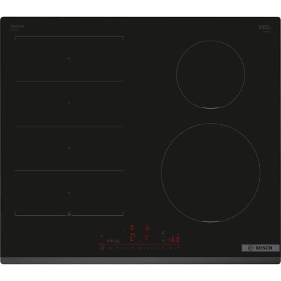 Table induction - BOSCH SERIE 6 PIX631HC1E - 4 foyers - 7400 W - Multitouch+ - Zone flex - Noir