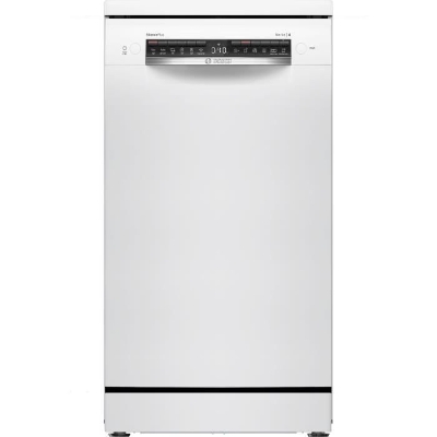 Lave-vaisselle pose libre BOSCH SPS4EMW24E SER4 - 10 couverts - Induction - L45cm - 44 dB - Classe C - tiroir a couverts - Blanc